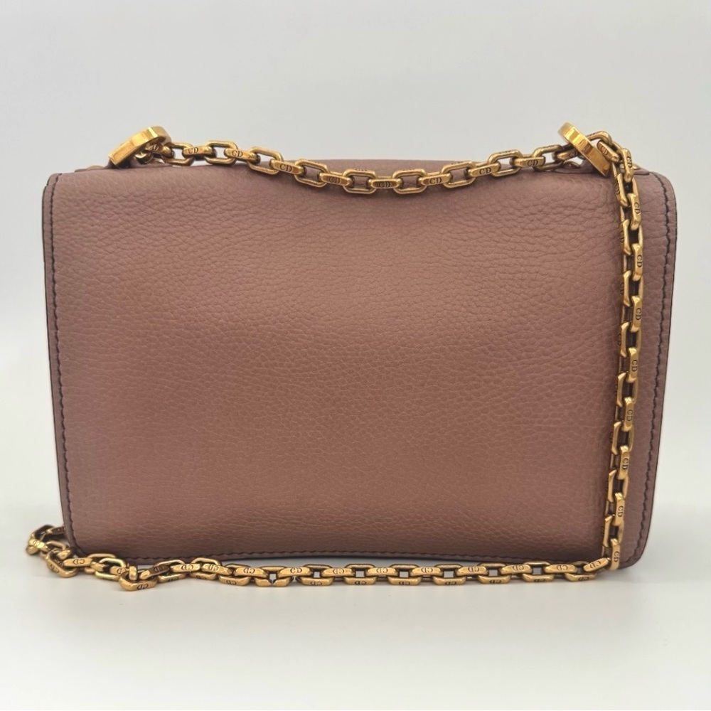 CHRISTIAN DIOR J'Adior Logo Flap Leather Chain Shoulder Bag Cluch Rose Poudre - Picture 8 of 16